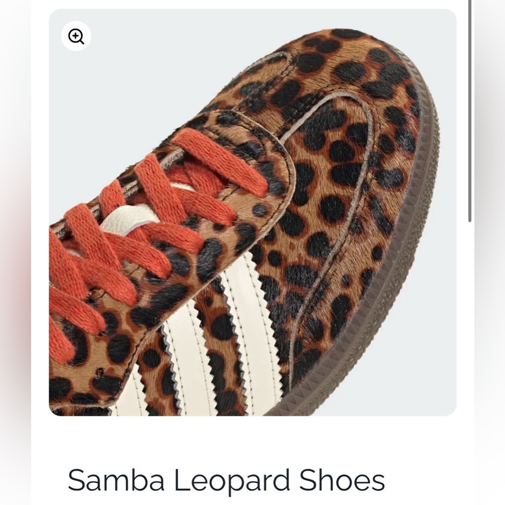 adidas Samba Leopard Shoes - Brown and Red